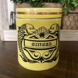 RARE Vintage Yellow DOLPHIN Portmeirion Pottery
Jar/Lid S.Williams-Ellis England